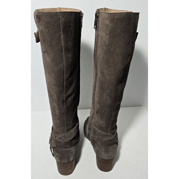 UGG BANDARA TALL SUEDE RIDING BOOT MYSTERIOUS Taupe (color) WOMENS SIZE 9 - Picture 9 of 14